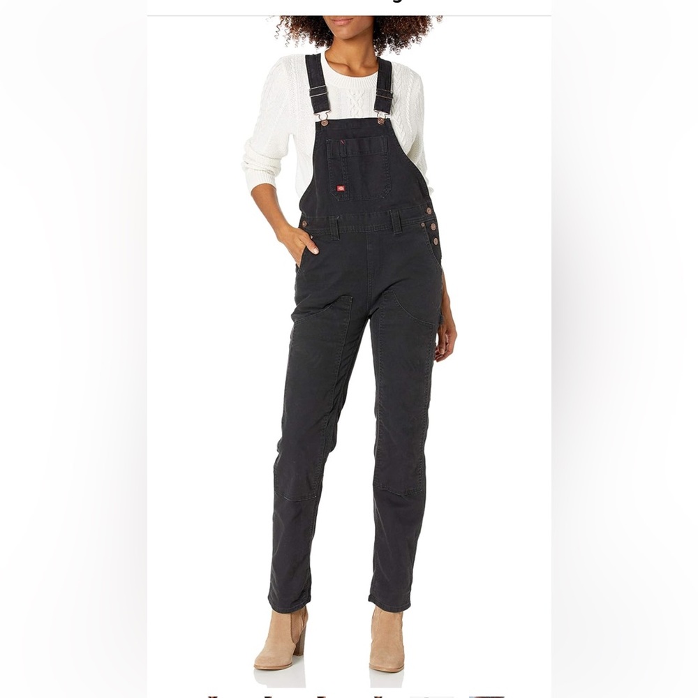 NWT Dickies size small black bib overalls